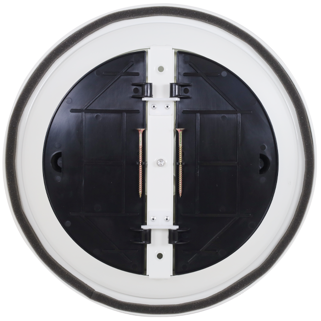 Loftsdiffusor rund med fast mønster Ø 350 mm - RAL9010