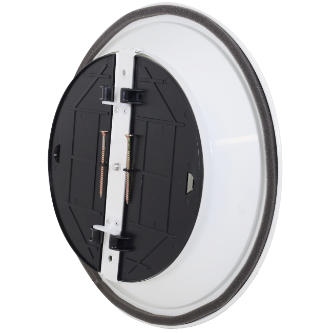 Loftsdiffusor rund med fast mønster Ø 350 mm - RAL9010