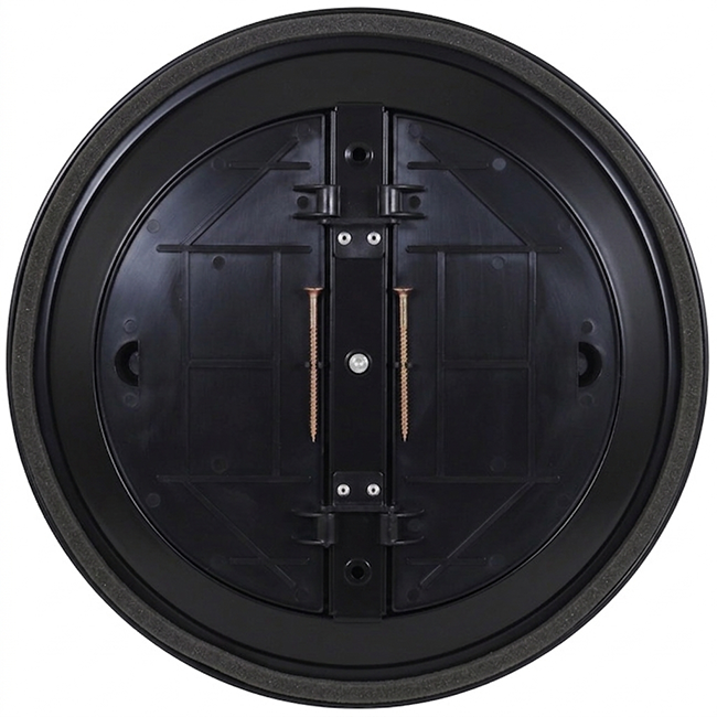 Loftsdiffusor rund med fast mønster Ø 350 mm - RAL9005 30% glans