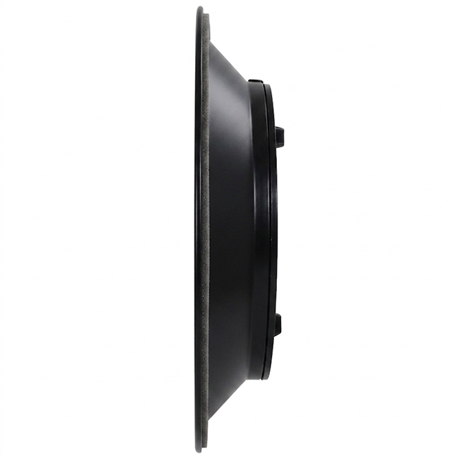 Loftsdiffusor rund med fast mønster Ø 350 mm - RAL9005 30% glans