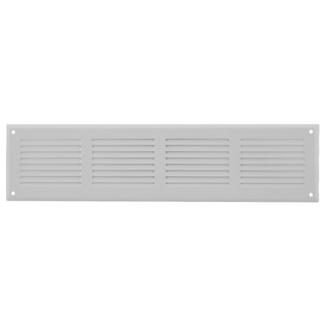 Væggitter 500x100mm aluminium - RAL9016