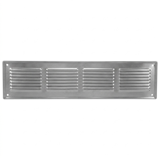 Væggitter 400x100mm aluminium - ubelagt