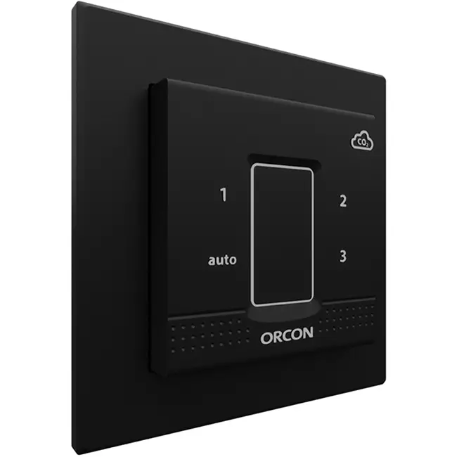 Sort dæksel til Orcon CO₂ indbygningssensor 15RF