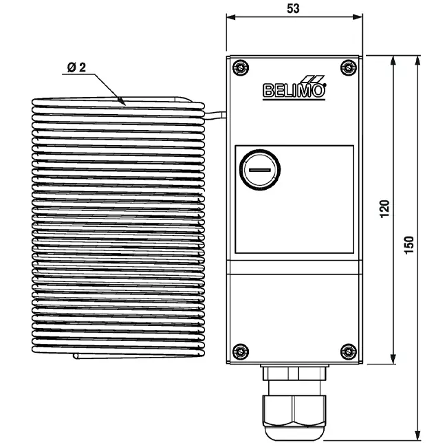 Belimo frostvagt SPDT - AR - 6 meter - 01ATS-1050B