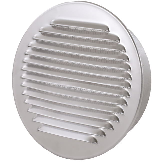 Ventilationsgitter rundt 80 mm aluminium - EL-A-R80 ALU