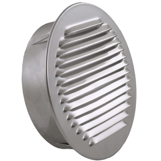 Ventilationsgitter rundt 80 mm aluminium - EL-A-R80 ALU