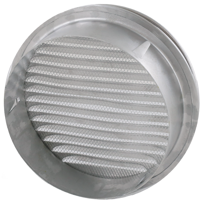 Ventilationsgitter rundt 80 mm aluminium - EL-A-R80 ALU