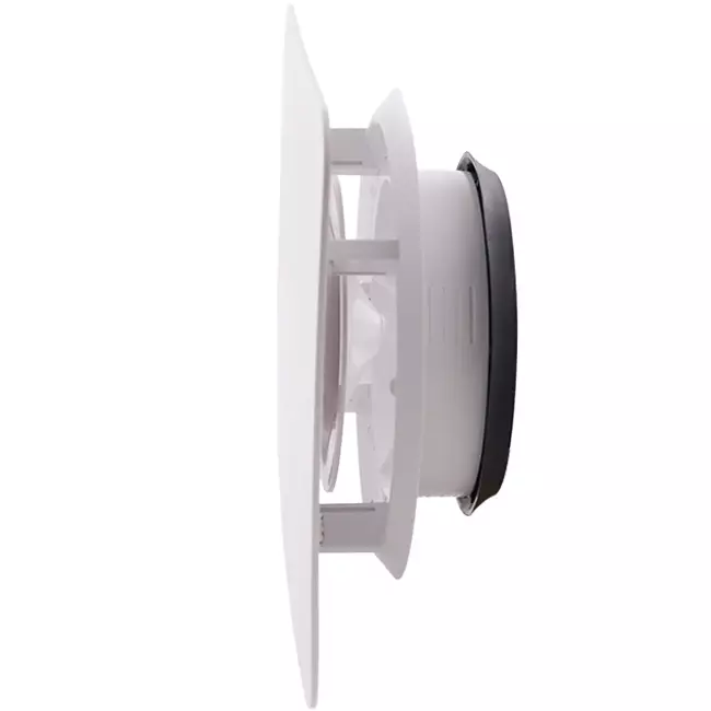 ClimaConnect Design-ventil, firkantet, Ø 125 mm – hvid