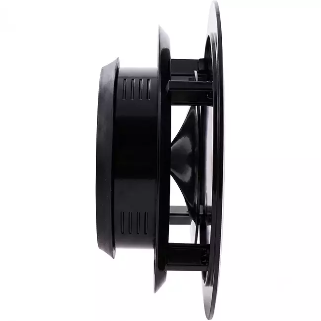 ClimaConnect Design-ventil, rund, Ø 125 mm – sort