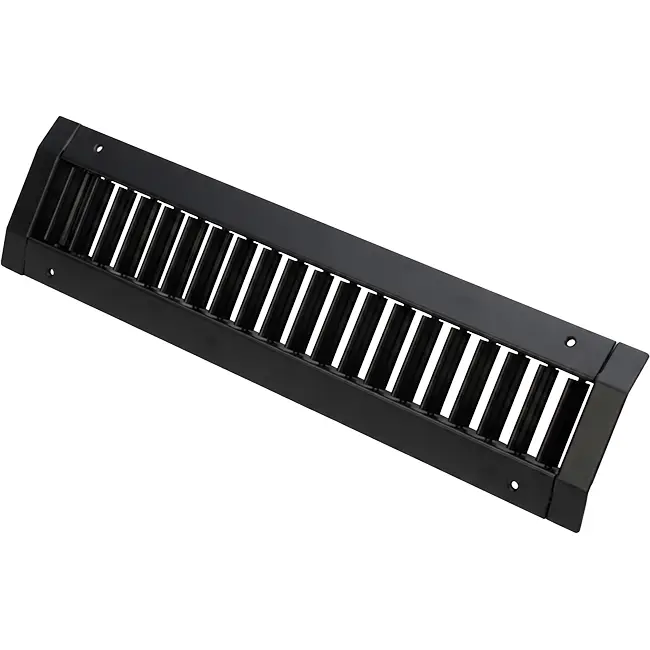 ClimaConnect kanalrist, enkelt justerbar, 425 x 75 mm, til rør fra 160 til 400 mm – RAL 9005