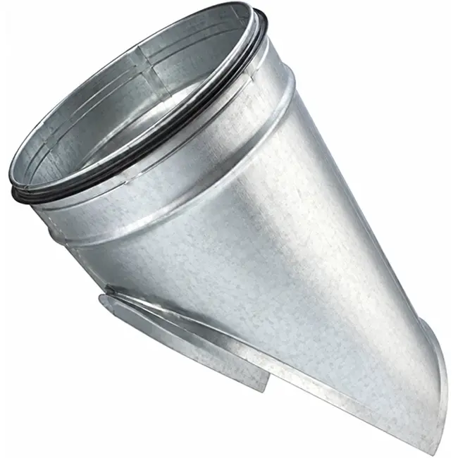 Sadelstykke Ø 560 mm – 500 mm (45°) – Galvaniseret