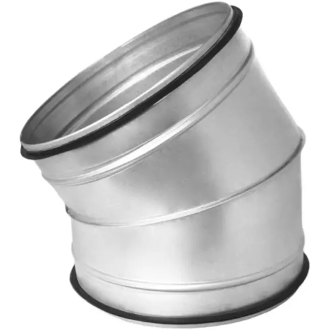 Rund spiralbøjning 30°, Ø250 mm, til spiralrør