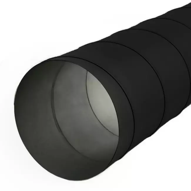 Spiro-rør 150 mm L=1500 mm sendz. zinkbelagt RAL9005