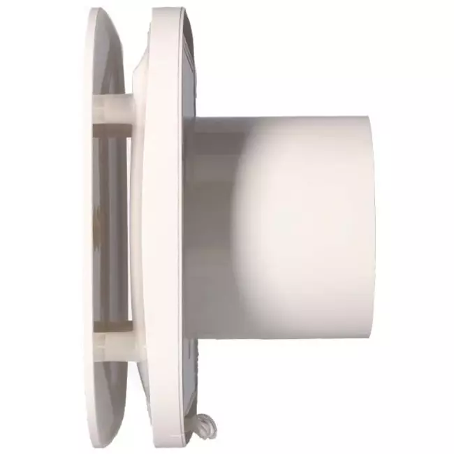 Supra Design badeværelsesventilator - Med forsinkelsestimer og fugtighedssensor - Vent Axia - Ø 125 mm - 125HT