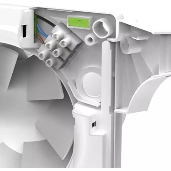 Supra badeværelsesventilator med fugtsensor og timer med træksnor Ø 125 mm -125HT