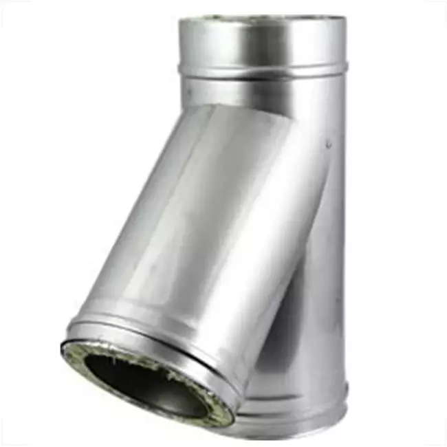 DW-diameter 200 mm (200/250) T-stykke T135 I316L/I304 (D0,5/0,6)