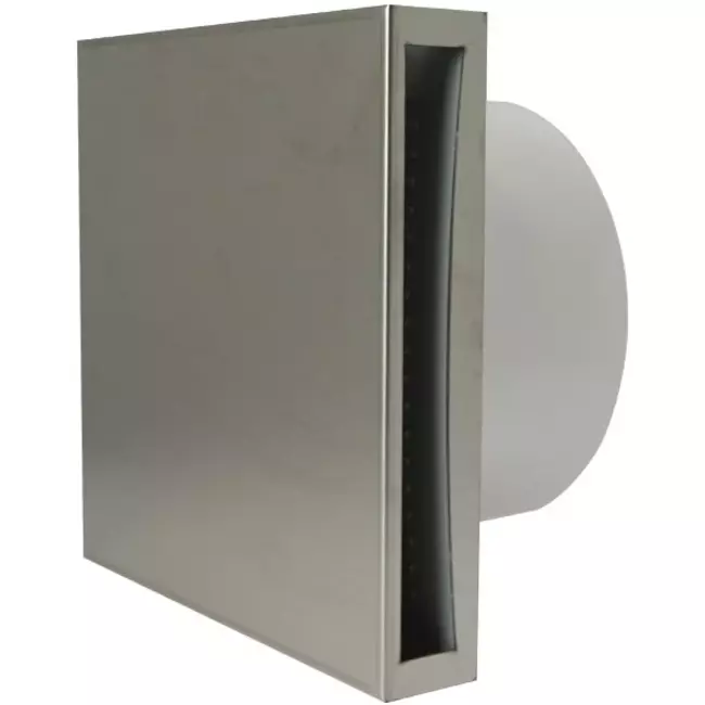 Badeværelsesventilator Ø 125 mm rustfrit stål – EET125i