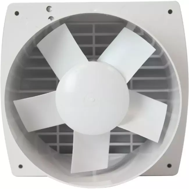 Badeværelsesventilator Ø 100 mm sølv – design EET100S