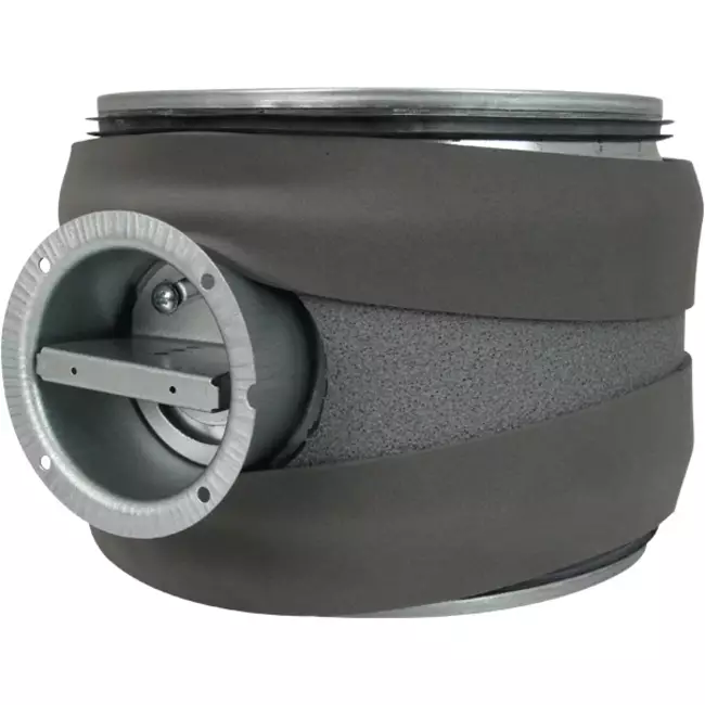 Thermoduct 9 mm håndbetjent reguleringsventil diameter 200 mm isoleret