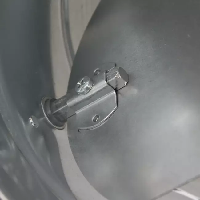Thermoduct 9 mm håndbetjent reguleringsventil diameter 200 mm isoleret
