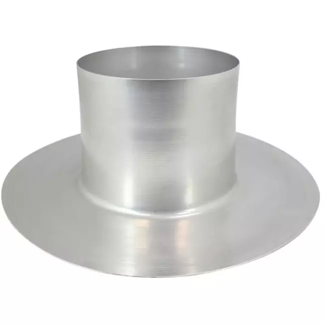 Aluminiumstagplade til termoduktisoleret ventilationshætte 125 mm