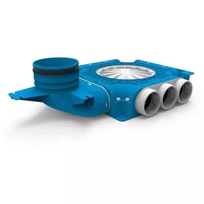 Vent-Axia UniflexPlus-kompositmanifold 9 x Ø 69 mm med lodret studs Ø 125 mm