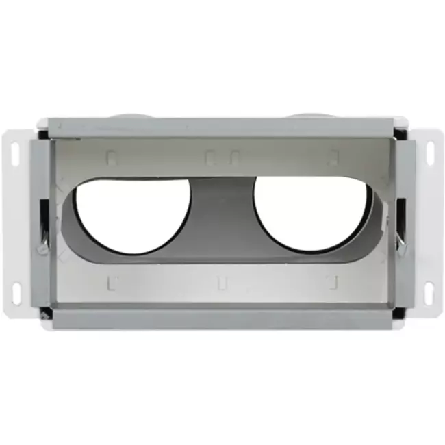 UniflexPlus vægmanifold med bagtilslutning 2x Ø 90 mm