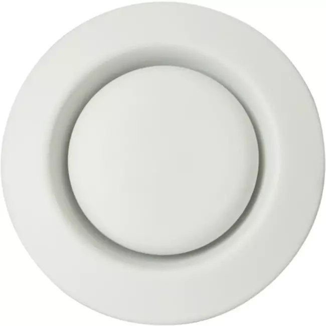 Zehnder-udsugningsventil plastik 125mm signal hvid - STC 100/125