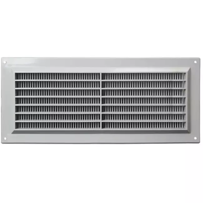 Rektangulær ventilationsrist med rist 130x300 grå - VR1330P