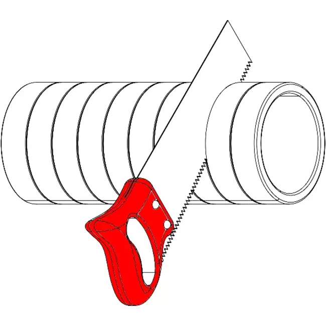 Isoleret ventilationsrør EPS 1 meter diameter 160 mm