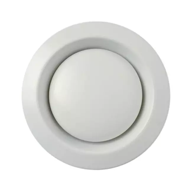 Zehnder-udsugningsventil metal 125mm hvid - STB 2-125