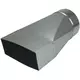 Adapter 170x80 mm til diameter 150 mm til kanalføring