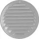 Ventilationsrist i metal rund Ø125 mm grå - MR125P