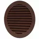 Rist med ventilationsblade diameter 125 mm brun - VR125B