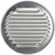 Rund ventilationsrist i metal med monteringsmuffe Ø 180 mm aluminium – DWRA180S