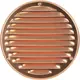 Ventilationsrist i metal, rund Ø 200 mm kobber – MR200Cu