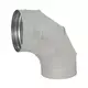Spiro-bøjning 250 mm 90 grader (sendz. zinkbelagt) RAL7035