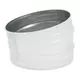Spiro-bøjning 125 mm 15 grader (sendz. zinkbelagt) RAL9010