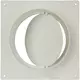 Rund vægplade i plast med kontraventil diameter: 150 mm - AFV150
