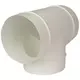 Rundt T-stykke i plast, diameter: 150 mm - AT150