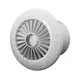 Rund badeværelsesventilator – fugtsensor og timer – Ø 100 mm – aRid 100 BB HS