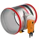 Brandspjæld rund 125 mm servomotor 24V - E-FDC25 D125 M24 S