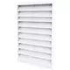 Ydervægrist 600 x 700 aluminium med faste ventilatorblade - blandet farve RAL 9003