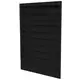 Ydervægrist 200 x 300 aluminium med faste ventilatorblade - blandet farve RAL 9005