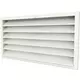 Ydervægrist 800x500 aluminium med faste ventilatorblade