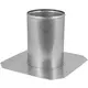 Taggennemføring diameter 150 mm fladt tag INOX
