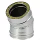 DW diameter 100 mm (100/150) bøjning 30 gr I316L/I304 (D0,5/0,6)