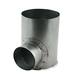 Forbindelse til galvaniserede rektangulære ventilationskanaler diameter 150 mm H = 80 mm enkelt