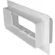 Rektangulær plasttilslutningsflange 220x90mm (KFS29)