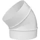 Rundt, plast, 45° bøjningsdiameter: 100 mm AL100-45